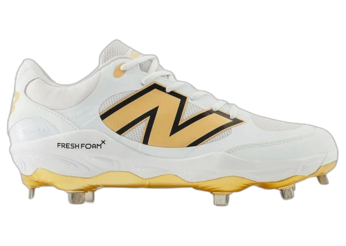 New Balance Fresh Foam 3000v7 White Metallic Gold Thunder