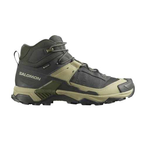 Salomon X Ultra 5 Mid Gore-Tex Peat Grey Green Blue Nights