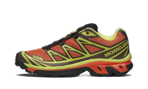 Salomon XT-6 Red Orange Sharp Green