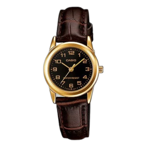 CASIO Quartz Waterproof Black Dial Black Analog