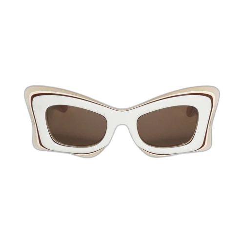 Loewe Multilayer Butterfly Sunglasses 'Ivory/Brown'