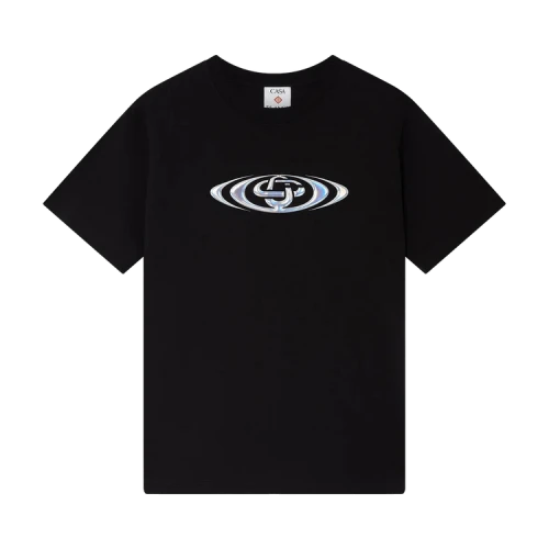 Casablanca Warped Logo Classic T-Shirt 'Black'