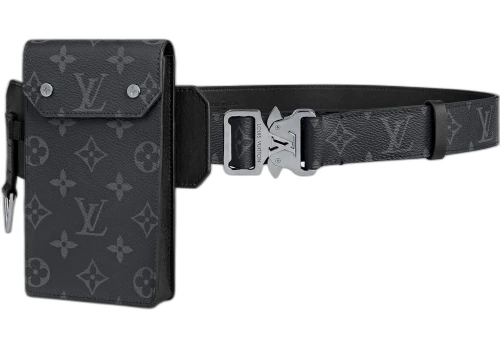 Louis Vuitton Utility Belt Monogram Eclipse 35MM Black