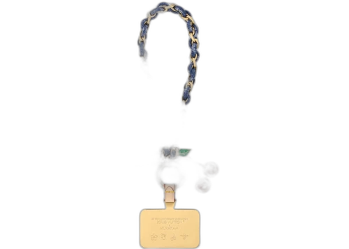 Louis Vuitton x Takashi Murakami Denim Cherry Phone Holder Denim Monogram