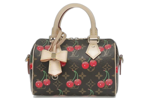 Louis Vuitton x Takashi Murakami Cherry Speedy Bandouliere 20 Brown Monogram