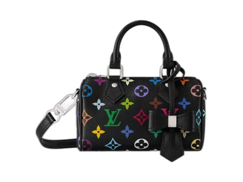 Louis Vuitton x Takashi Murakami Nano Speedy Black Multicolored