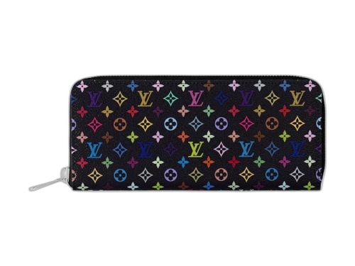 Louis Vuitton x Takashi Murakami Clemence Wallet Black Multicolored