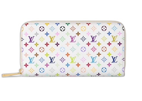 Louis Vuitton x Takashi Murakami Zippy Wallet White Multicolored