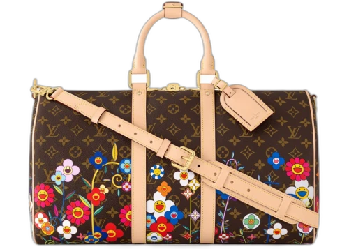 Louis Vuitton x Takashi Murakami Keepall Bandouliere 45 Monogram Garden