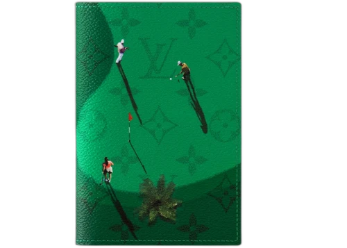 Louis Vuitton Monogram Heritage Passport Cover Green
