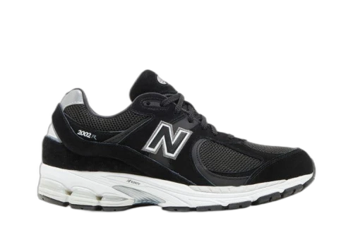 New Balance 2002R Black Silver Grey