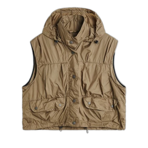 Our Legacy Cropped Exhale Puffa Vest 'Cavalry Olive'