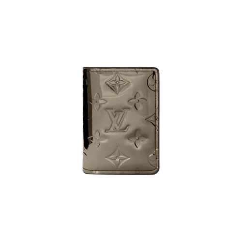Louis Vuitton Pocket Organiser Monogram Mirror Coated Canvas Gunmetal
