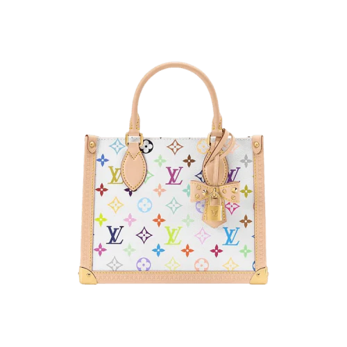 Louis Vuitton x Takashi Murakami Onthego PM Multicolor White