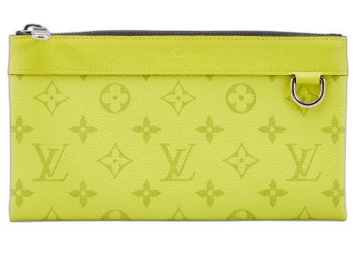 Louis Vuitton Discovery Pochette Monogram Bahia Taiga PM Yellow