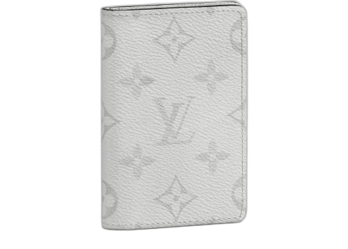Louis Vuitton Pocket Organizer Monogram Antarctica Taiga White