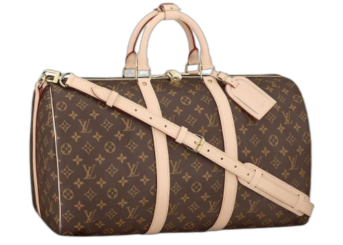 Louis Vuitton Keepall Bandouliere Monogram 50 Brown