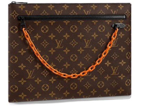 Louis Vuitton A4 Pouch Monogram Brown