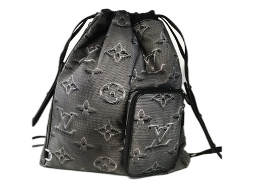 Louis Vuitton Drawstring Backpack Monogram 3D Gray/Black