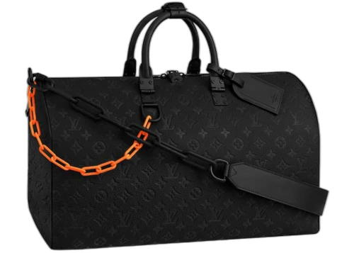 Louis Vuitton Keepall Monogram Bandouliere 50 Black