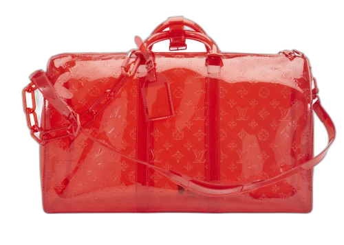 Louis Vuitton Keepall Bandouliere Monogram 50 Red