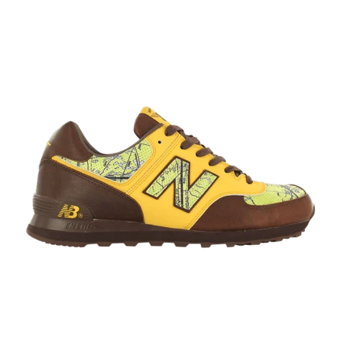 New Balance 574 Transportation Pack Brown Yellow Yellow Green