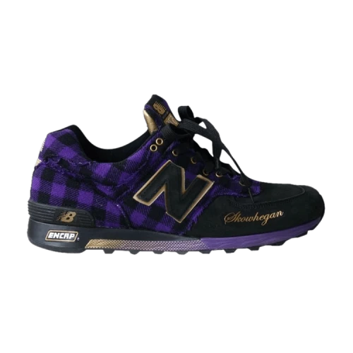 New Balance 576 MiUSA Factory Plaid Collection Skowhegan Purple Black