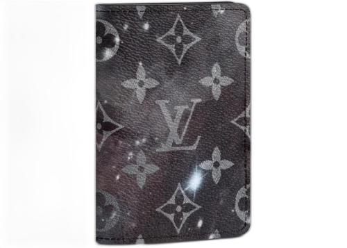 Louis Vuitton Pocket Organizer Monogram Galaxy Black Multicolor