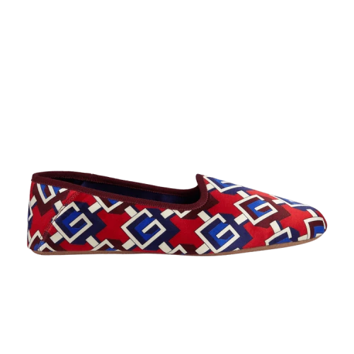 Gucci Geometric G Print Slippers Multi