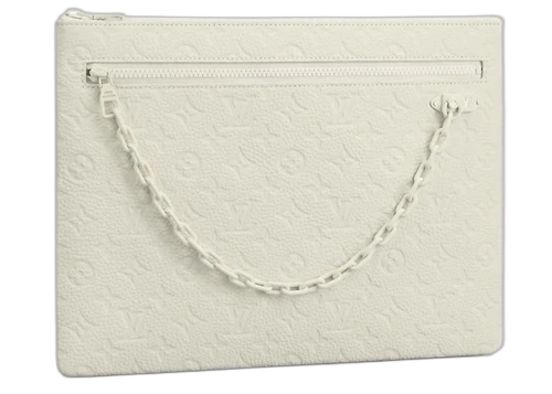 Louis Vuitton A4 Pouch Monogram White