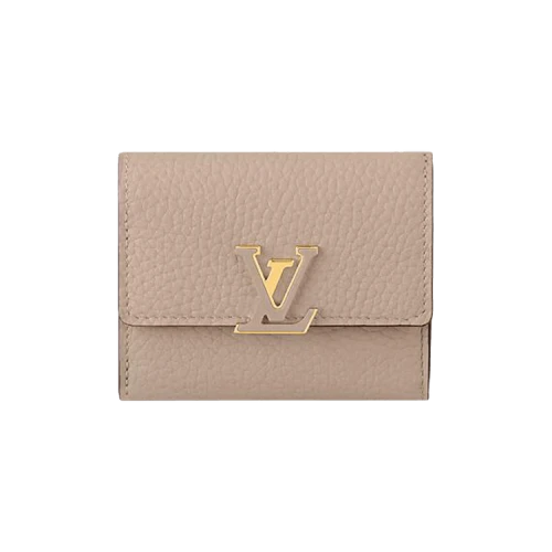 Louis Vuitton Capucines XS Wallet 'Galet Grey Empreinte Cowhide Leather'