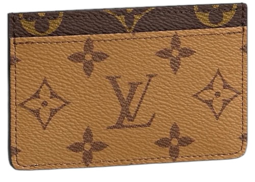 Louis Vuitton Card Holder Reverse Monogram Canvas Brown