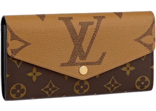 Louis Vuitton Sarah Wallet Monogram Reverse Brown