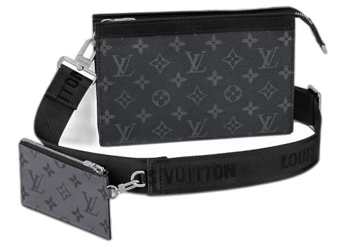 Louis Vuitton Gaston Wearable Wallet Monogram Eclipse Reverse Black