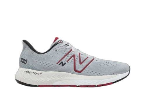 New Balance Fresh Foam X 880V13 Aluminum Grey Crimson