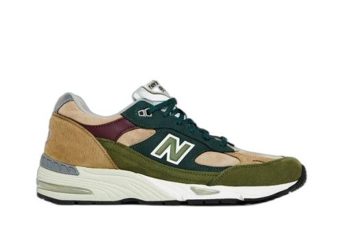 New Balance 991 Made in England Olive Red