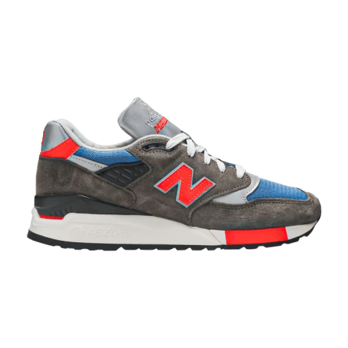 New Balance 998 MiUSA J. Crew Grey Blue Orange