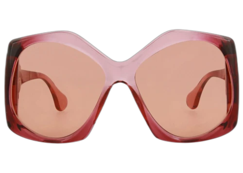 Gucci Sqaure-Frame Injection Sunglasses Burgundy/Orange (MAEDI-GG0875S-30010259003)