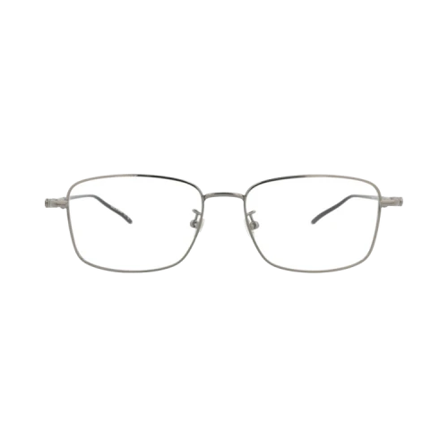 Montblanc Square-Frame Metal Optical Frames 'Ruthenium Ruthenium Transparent'