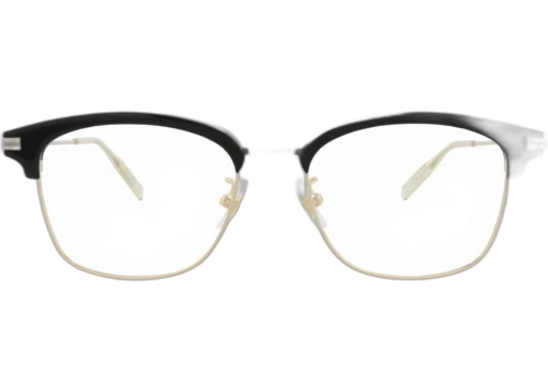 Montblanc Square-Frame Acetate Optical Frames Black Gold Transparent (MB0141OK-30009138-002)
