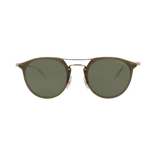 Montblanc Aviator-Frame Injection Sunglasses 'Brown Gold Green'