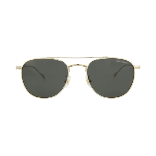 Montblanc Aviator-Frame Metal Sunglasses 'Gold Gold Grey'