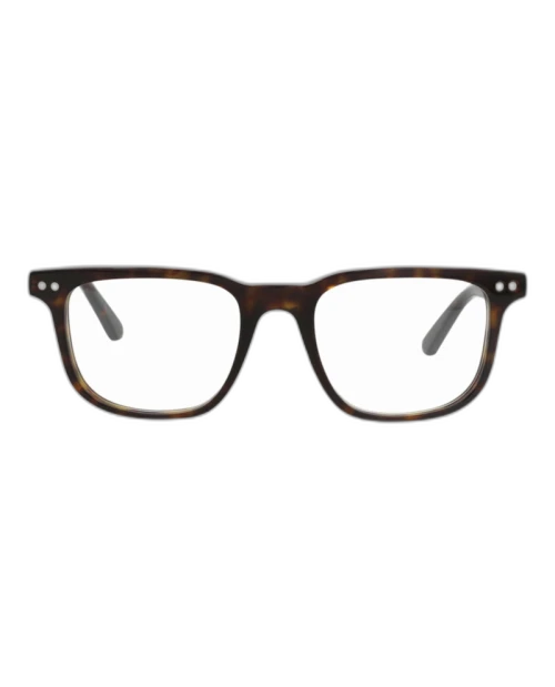 Montblanc Square-Frame Recycled Acetate Optical Frames Havana Havana Transparent (MB0256O-30014163-010)
