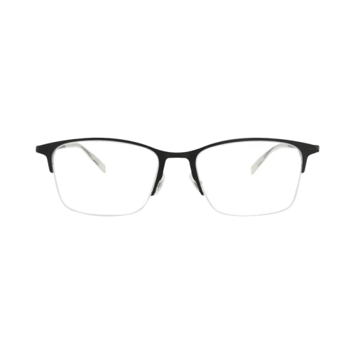 Montblanc Square-Frame Alluminium Optical Frames 'Black Black Transparent'