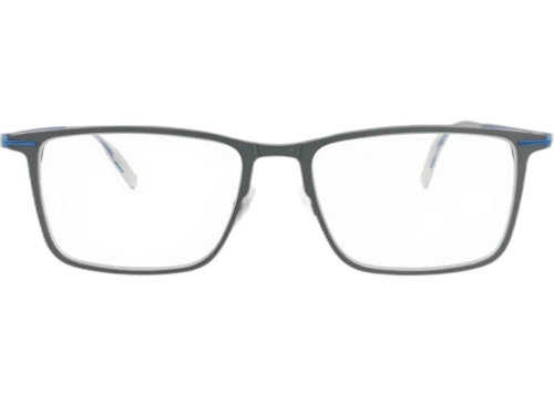 Montblanc Square-Frame Alluminium Optical Frames Blue Blue Transparent (MB0285OA-30014194-005)