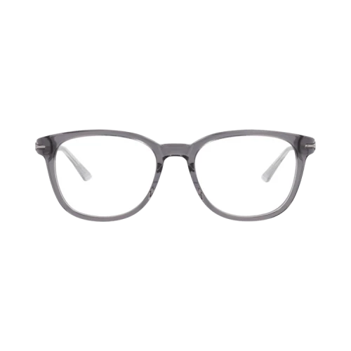 Montblanc Round-Frame Recycled Acetate Optical Frames 'Grey Silver Transparent'