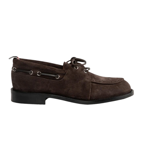 Thom Browne Padded Boat Shoe 'Dark Brown'