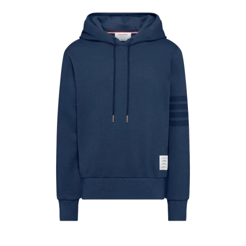 Thom Browne Overdyed Long-Sleeve Hoodie Pullover 'Navy'