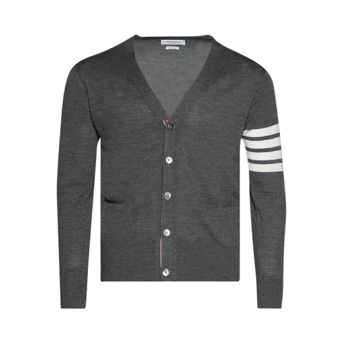 THOM BROWNE Cardigan 'Gray'