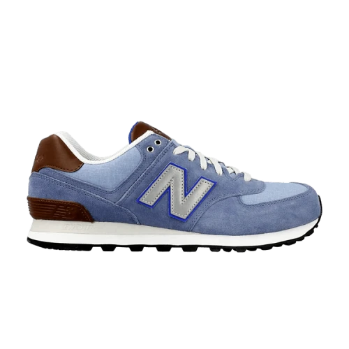 New Balance 574 Series Shock Absorption Non-Slip Wear-resistant Low Tops Retro Blue